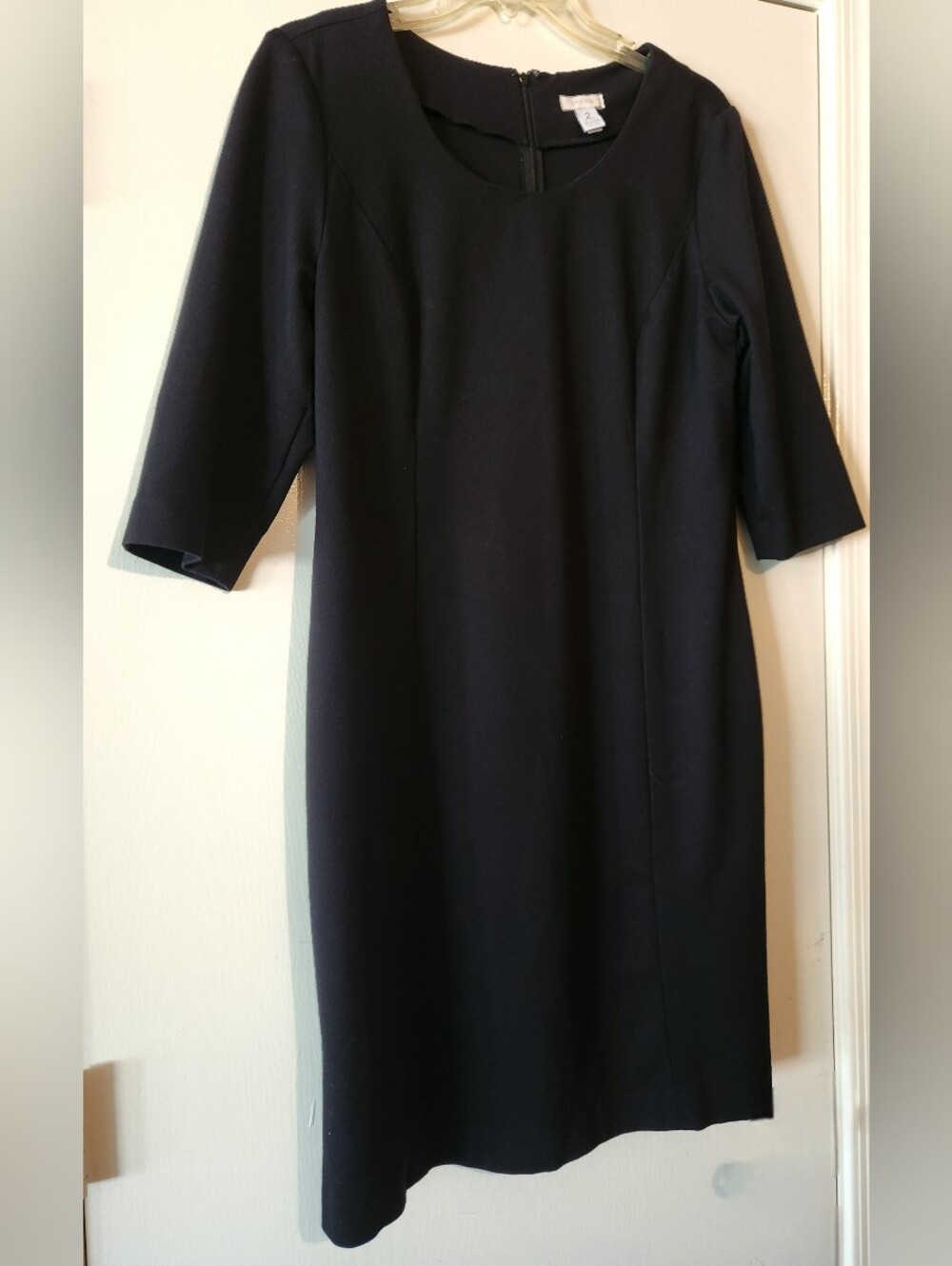 chico's black dress | Dresses | Chicos Lbd Cocktail 34 Sleeve Size Large 2 Chicos Size 2 Euc 28 Maxi dress stretch jersey knit fabric Size:XL/12 Red Long Sleeve Mini backyard